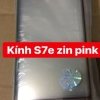 kính sam sung s7e màu hồng zin