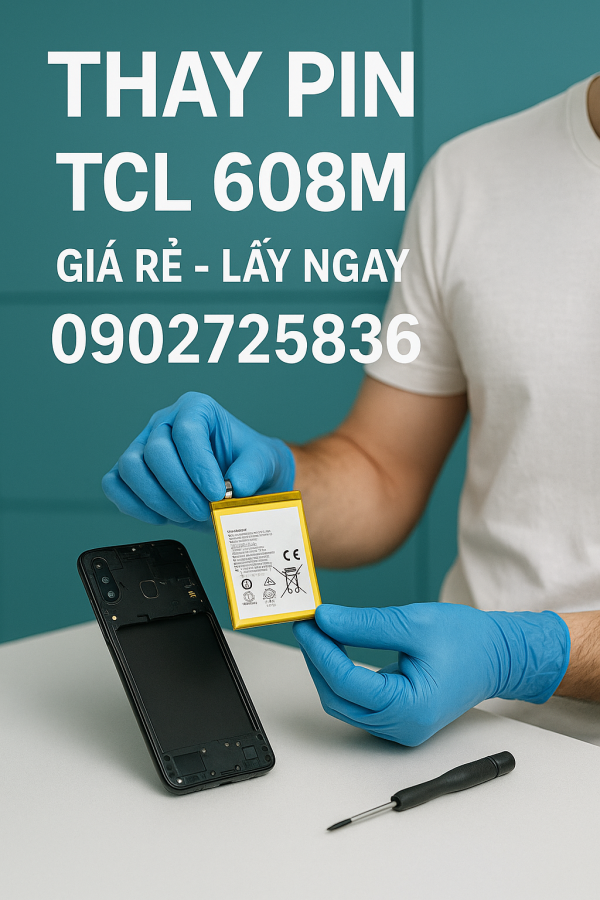 🔋 Thay Pin TCL 608M Giá Rẻ, Lấy Ngay Tại HCM | Linh Kiện Phong Châu