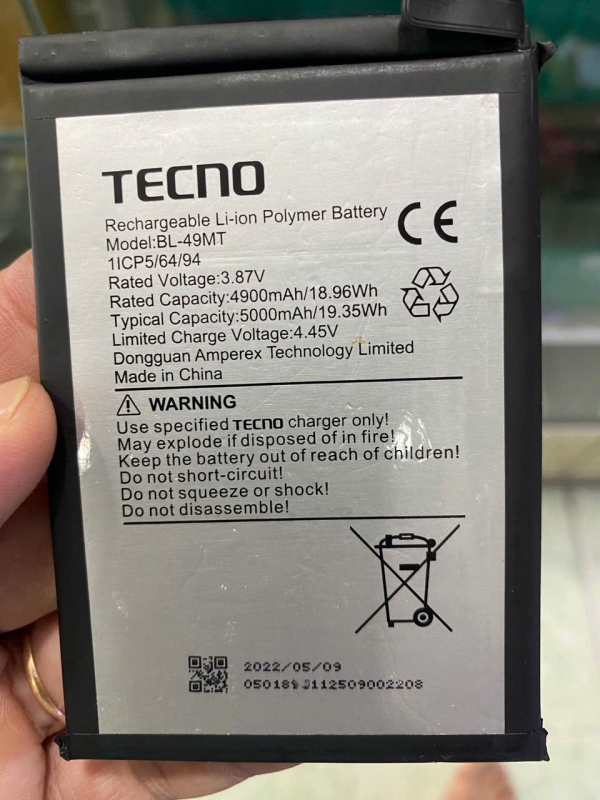 Pin Tecno Camon 19 / Camon 19 Pro -5G / BL-49MT 5000mAh