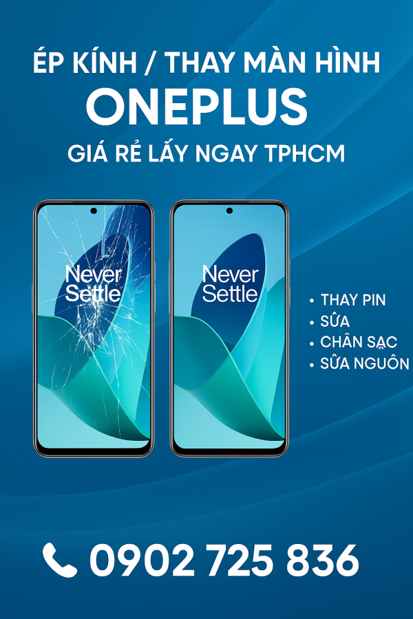 📱 ÉP KÍNH – THAY MÀN HÌNH ONEPLUS 12 LẤY LIỀN TẠI HCM 🔧