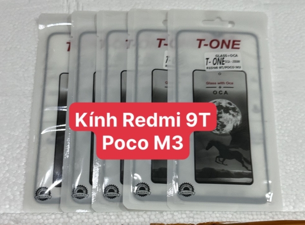 Mặt Kính Redmi 9T / Poco M3 / Redmi Note 9-5G Liền Keo OCA