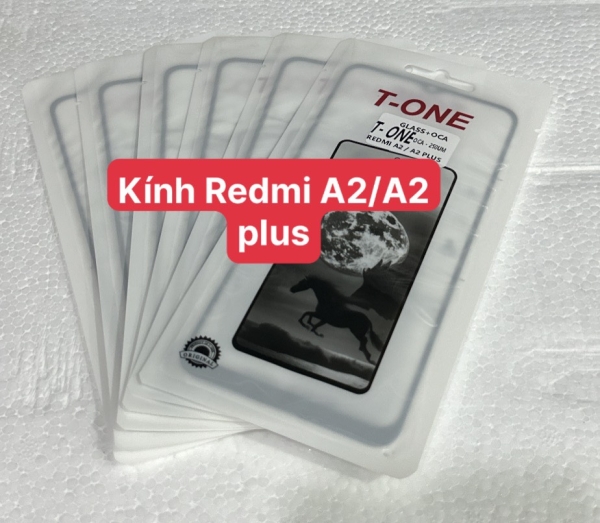 Kính Liền Keo OCA Redmi A2/A2 Plus 100% Glass 