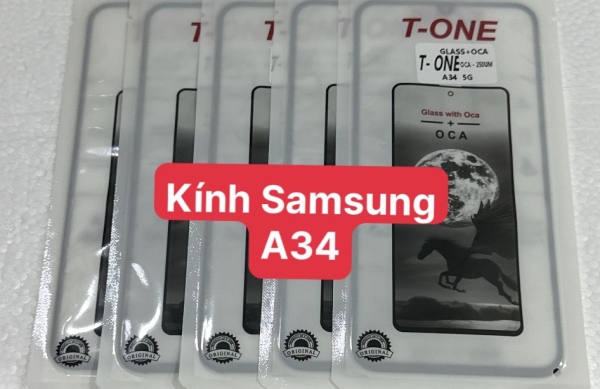 Mặt Kính Samsung A34 Liền Keo OCA 
