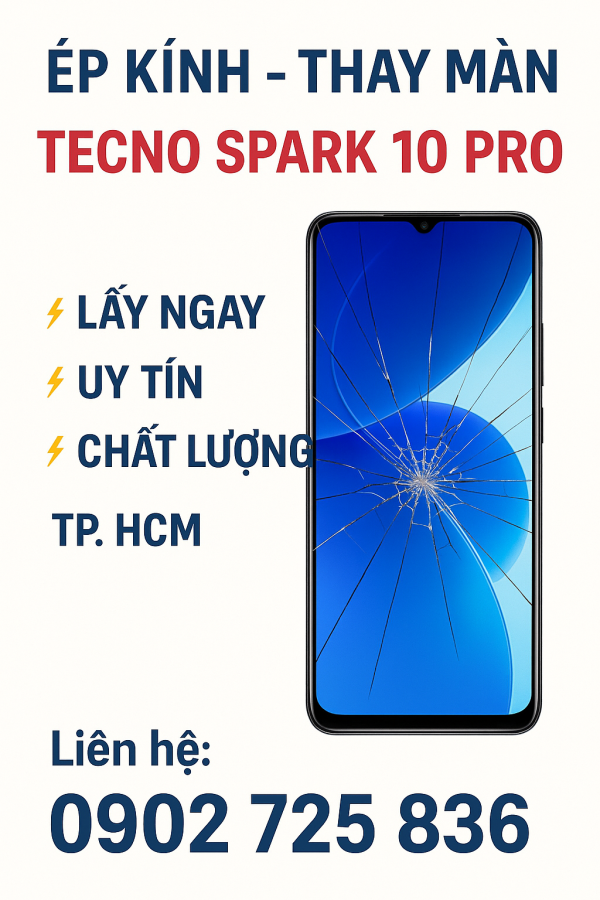📱 Thay Màn Hình Tecno Pova 7 Pro  Giá Rẻ – Lấy Ngay TP.HCM