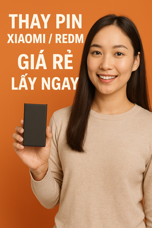 🔋 Thay pin Xiaomi / Redmi giá rẻ – Lấy ngay tại TP.HCM