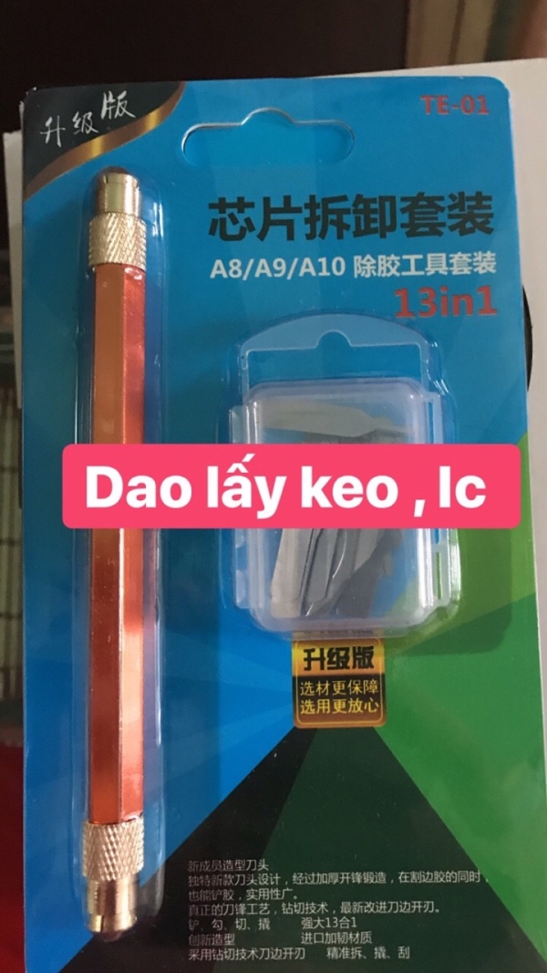 bộ dao lấy keo ic 