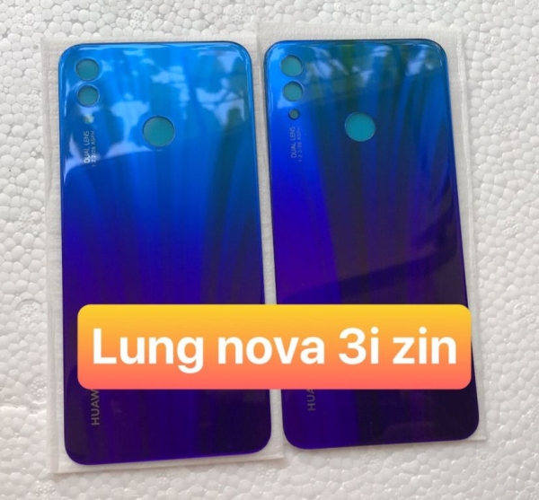 mặt kính lưng huawei nova 3i màu xanh theo máy 