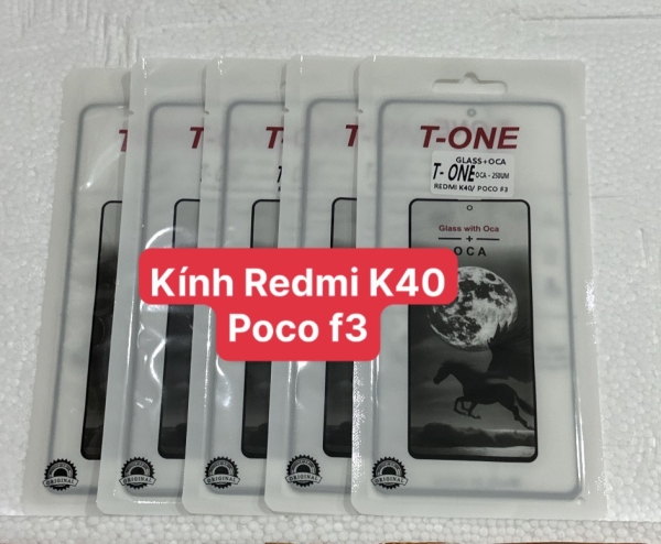 Mặt Kính Redmi K40 / Poco F3 Liền Keo OCA