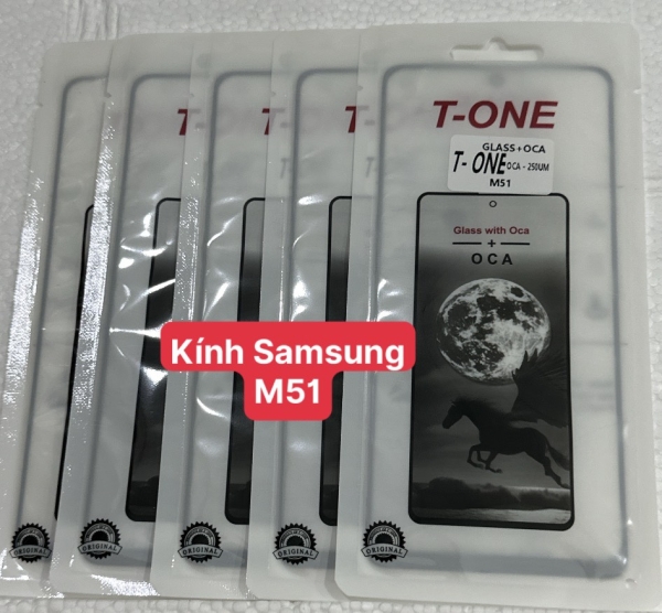 Mặt Kính Samsung M51 Liền Keo OCA 