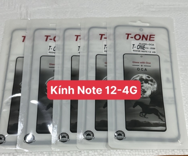 Mặt Kính Note 12 - 4G Liền Keo OCA 100%