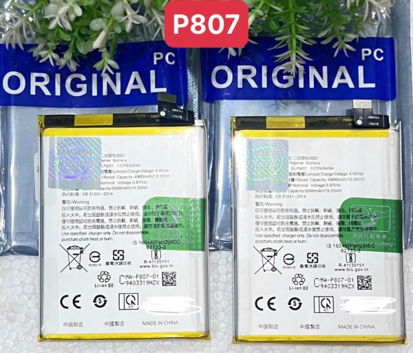 PIN ORIGINAL OPPO  -  REALME 7  -  BLP807  -  5000mAh