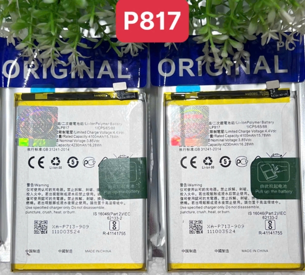 PIN ORIGINAL OPPO  -  BLP817 / A15 / A15s  -  5000mAh 