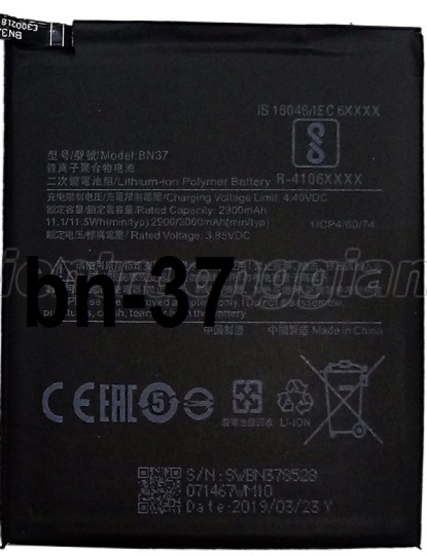 Pin Xiaomi BN37 / Redmi 6A / Redmi 6