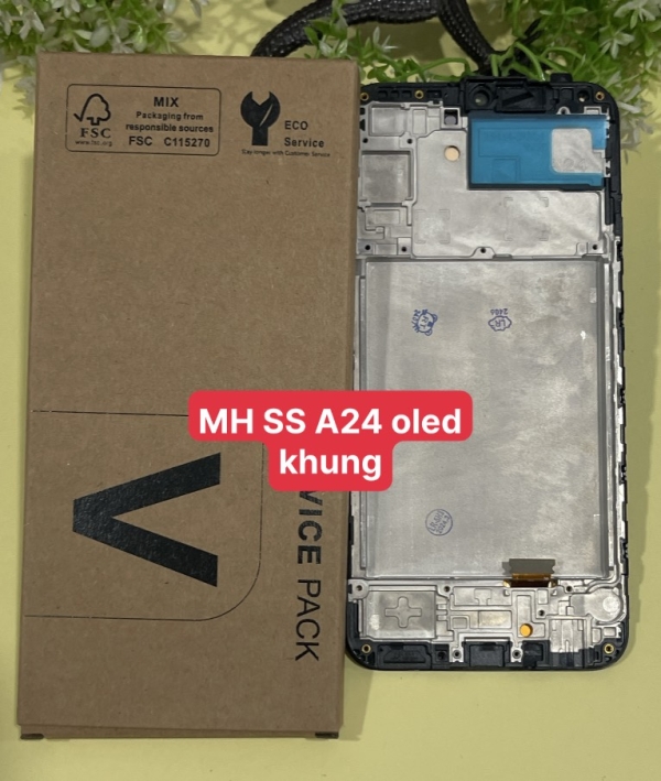 MÀN HÌNH SAM SUNG A24 /A24-4G/ A245  OLED PHÔI TO LIỀN KHUNG 