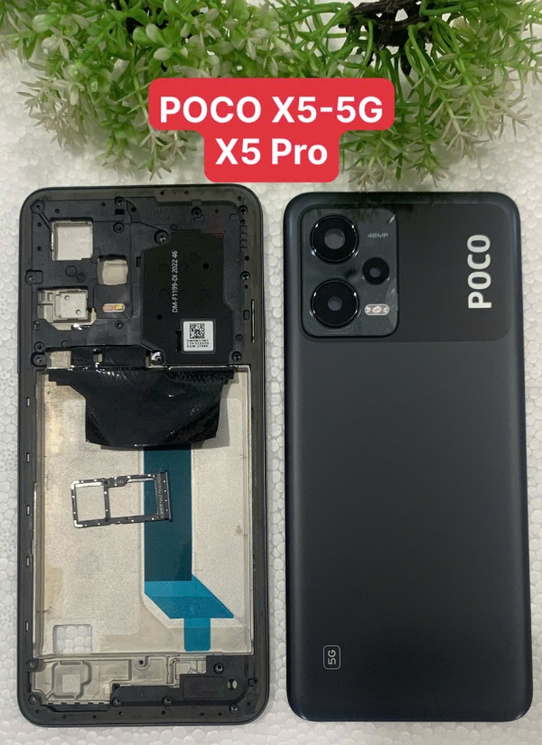 Vỏ bộ, mặt lưng, kính camera, khung xương, khay sim Xiaomi Poco X5/X5 Pro/X5 Pro Plus 5G