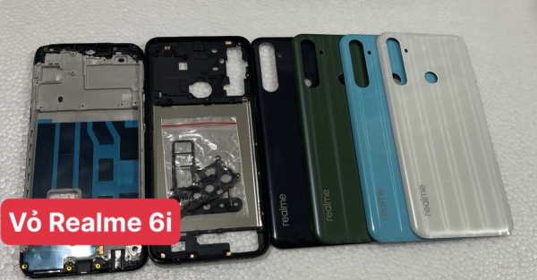 Vỏ Bộ / Mặt Lưng / Kính Camera / Khay SIM Realme 6i - Chất Lượng Cao