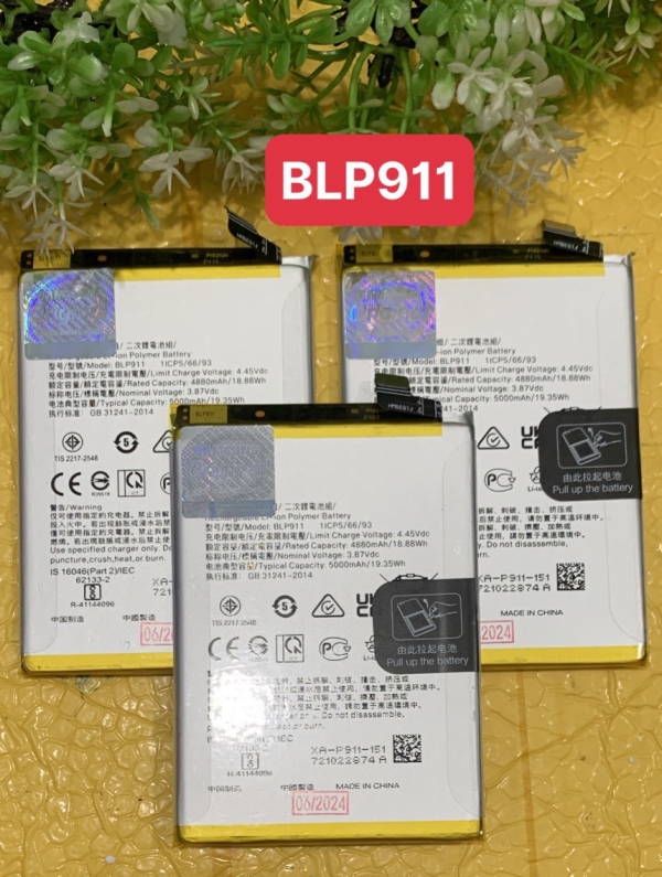 Pin OPPO K10 / Realme 9i / Realme 9 Pro (BLP911) 100% LION