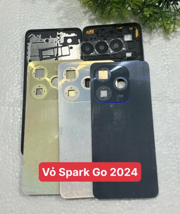 Vỏ Bộ / Mặt Lưng / Khung Xương / Kính Camera / Khay SIM Tecno Spark Go 2024