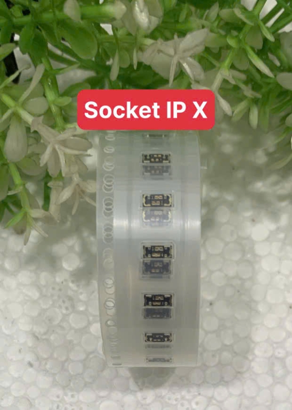 Cáp Socket Pin / Connect Chân Pin Trên Main iPhone X Chính Hãng 