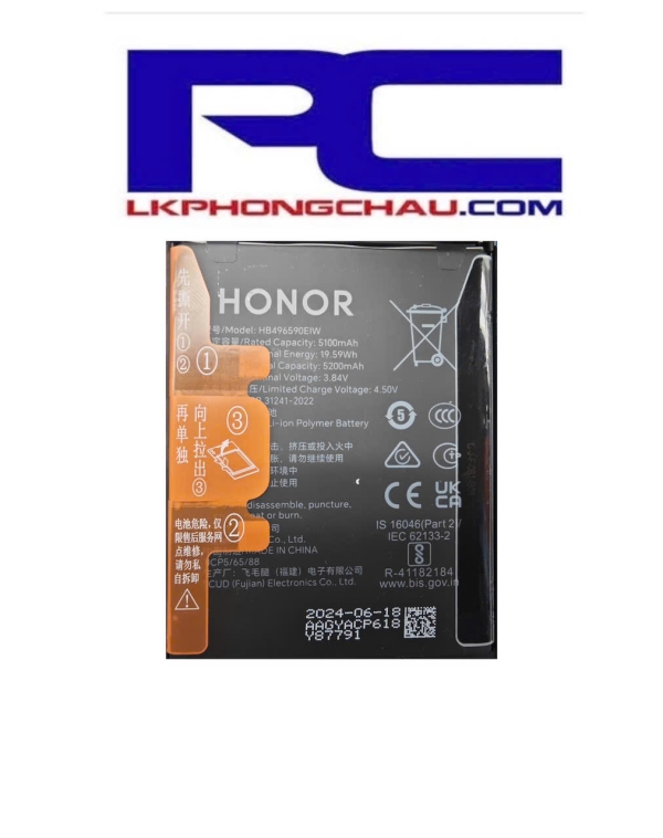 🔋 Pin Honor 200 5G – Zin Chính Hãng – Thay Lấy Ngay – Giá Tốt Tại TP.HCM