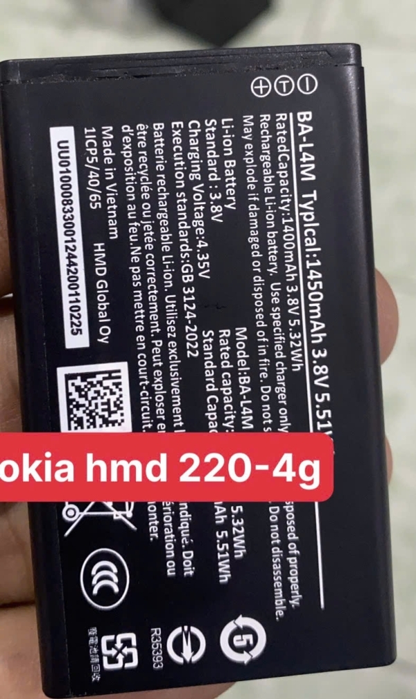 Thay Pin Nokia 110 4G Pro / Nokia 105 4G / Nokia 150 2023 (BL-L5H) 1450mAh - Dịch Vụ Uy Tín, Lấy Ngay