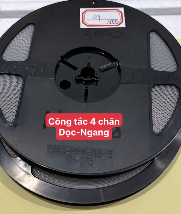 công tắc nguồn / nút nguồn ON-OFF 4 chân dọc ngang