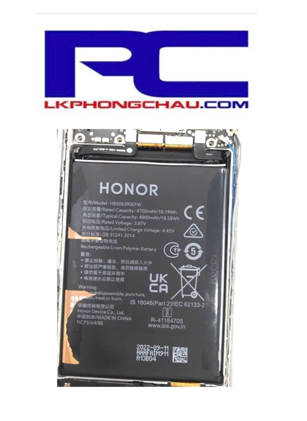 🔋 Pin Điện Thoại Honor X50 Chính Hãng – Bán Tại Linh Kiện Phong Châu