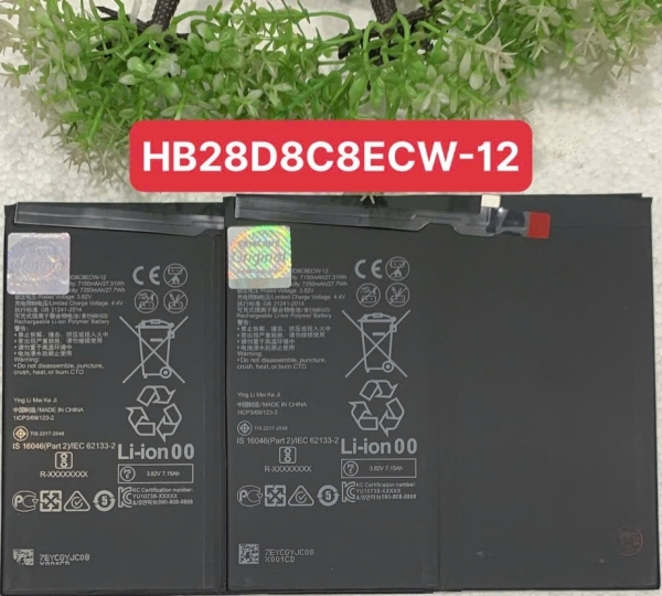 🔋 Pin Huawei MatePad 10.4 / BAH3-W59, BAH3-W09, BAH3-AL00, BAH3-AN10 - HB28D8C8ECW-12