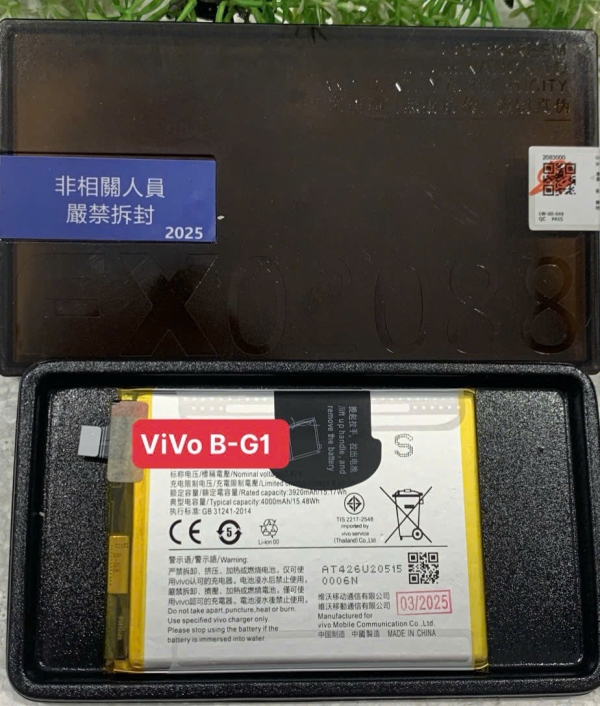 Pin Original Vivo B-G1, S1 Pro, V15 Pro Zin Hộp Chính Hãng