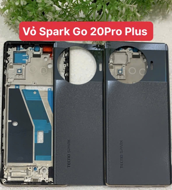 Vỏ Bộ / Mặt Lưng / Kính Camera / Khay SIM Tecno Spark 20 Pro Plus (Màn Cong) - Chính Hãng