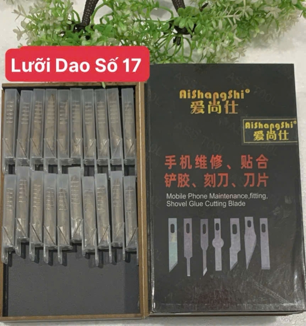 Hộp Lưỡi Dao 17 Sửa Điện Thoại – Đục IC, Đục Lưng, Cạo Keo IC Giá Rẻ