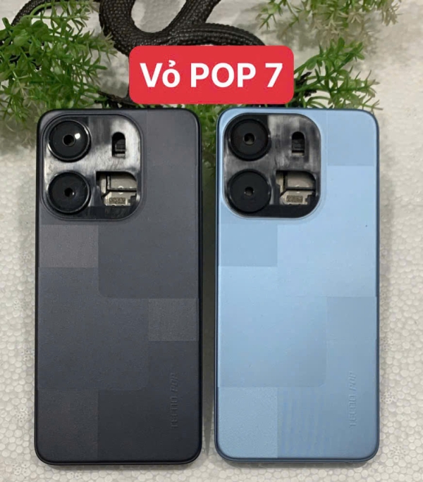 Vỏ Bộ, Mặt Lưng, Kính Camera, Khay SIM Tecno POP 7 (BF6)