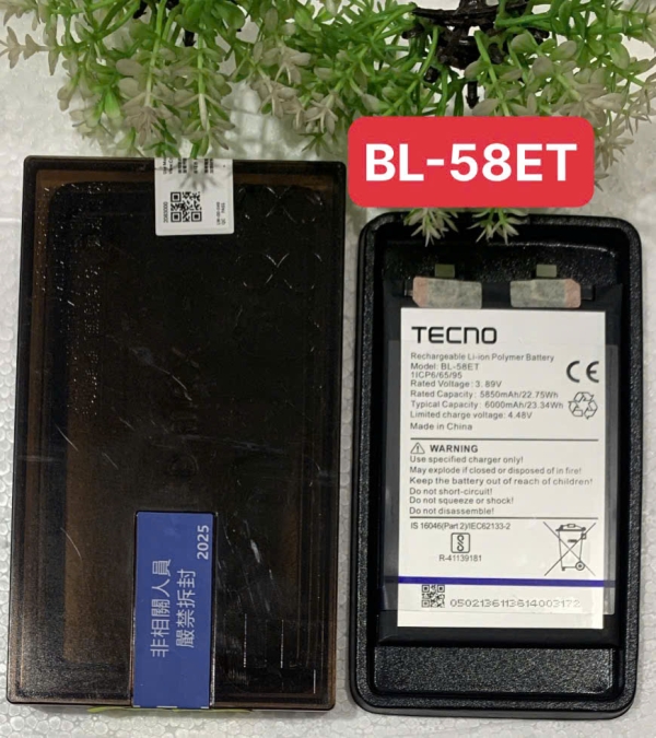 🔧 SỬA CHỮA – THAY PIN TECNO POVA 5/BL-58ET