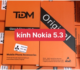 kính liền  keo oca  nokia 5.3