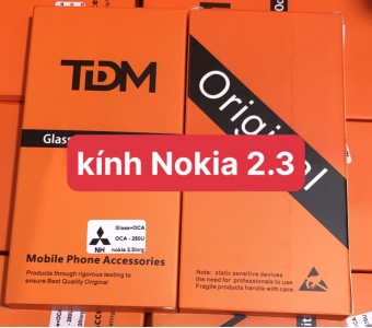 kính nokia 2.3 liền keo oca 