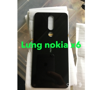 THAY KÍNH LƯNG NOKIA 6 PLUS/ NOKIA X6 (2018), NẮP LƯNG KÍNH, NẮP ĐẬY PIN
