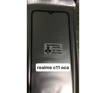kính realme c11 ,liền keo oca 