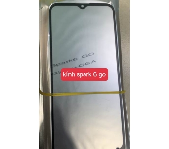 mặt kính điện  thoại tecno spark 6 go liền keo oca